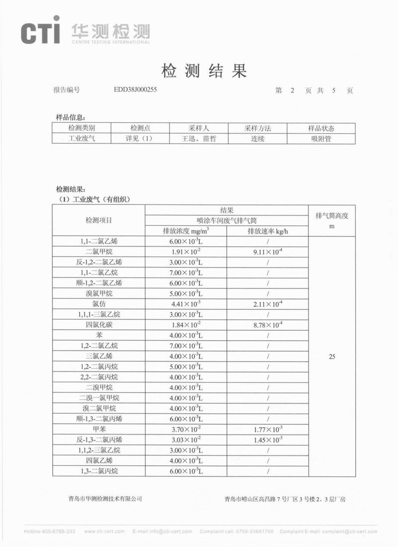 檢測合格報(bào)告